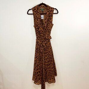 Leopard Print Sleeveless Dress